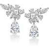 image:imageRossSimons RhodiumPlated Climber Drop Earrings With 350 ct tw Czs
