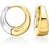 image:imageRossSimons Silver and 14kt GoldPlated Chunky Hoop Earrings