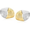 image:imageRossSimons Silver and 14kt GoldPlated Twisted Earrings