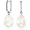 image:imageRossSimons Sterling Silver Hoop Earrings With Removable 1213mm Cultured Baroque Pearl Drops