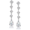 image:imageRossSimons Sterling SilverPlated Drop Earrings With 840 ct tw Czs
