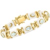 image:imageRossSimons White Agate and 480 ct tw Sky Blue Topaz Bracelet in 18kt Gold Over SterlingAgate