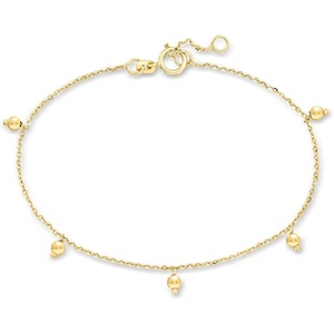 image:imagePure Collection by RossSimons Italian 14kt Yellow Gold Bead Station Braceletno gemstone