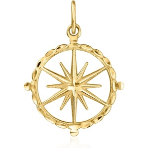 image:imagePure Collection by RossSimons Italian 14kt Yellow Gold Compass Charm