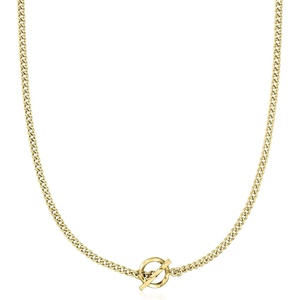 image:imagePure Collection by RossSimons Italian 18kt Gold Over Sterling CurbLink Toggle NecklaceNo Gemstone