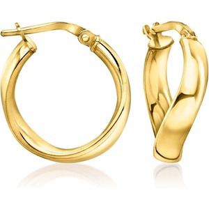 image:imagePure Collection by RossSimons Italian 18kt Gold Over Sterling Twisted Hoop Earrings