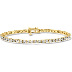 image:imageRossSimons 050 ct tw Diamond Tennis Bracelet in 18kt Gold Over SterlingDiamond