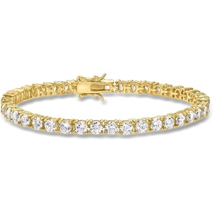 image:imageRossSimons 1000 ct tw CZ Tennis Bracelet in 18kt Gold Over SterlingCubic Zirconia