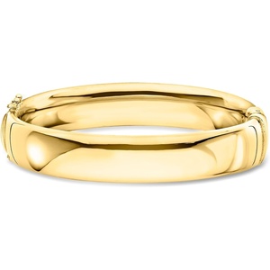 image:imageRossSimons 12mm 18kt Gold Over Sterling Bangle Braceletno gemstone