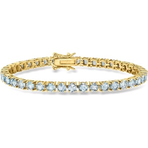 image:imageRossSimons 1300 ct tw Sky Blue Topaz Tennis Bracelet in 18kt Gold Over SterlingTopaz
