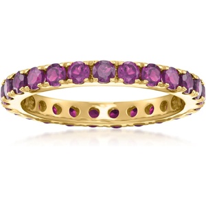image:imageRossSimons 140 ct tw Amethyst Eternity Band in 18kt Gold Over SterlingAmethyst