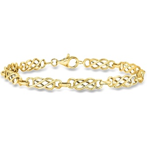 image:imageRossSimons 14kt Yellow Gold DoubleInfinity Link Braceletno gemstone
