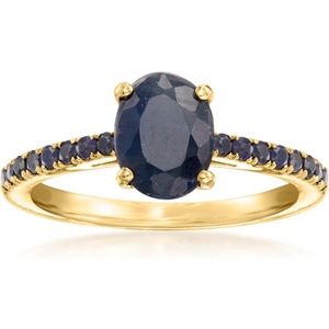 image:imageRossSimons 150 ct tw Sapphire Birthstone Ring in 18kt Gold Over SterlingSapphire