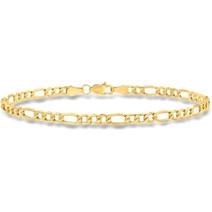 image:imageRossSimons 35mm 14kt Yellow Gold FigaroLink Braceletno gemstone