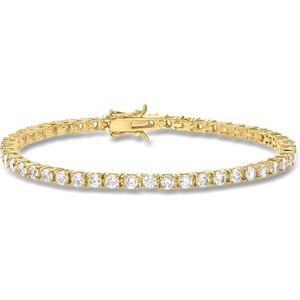 image:imageRossSimons 500 ct tw CZ Tennis Bracelet in 18kt Gold Over SterlingCubic Zirconia