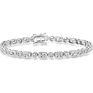 image:imageRossSimons 670 ct tw CZ Bracelet in Sterling SilverCubic Zirconia