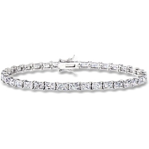 image:imageRossSimons 750 ct tw Baguette CZ Tennis Bracelet in Sterling SilverCubic Zirconia