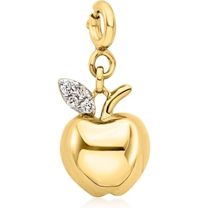 image:imageRossSimons Diamond Apple Charm in 18kt Gold Over Sterling