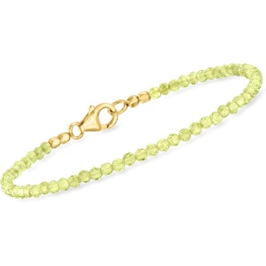 image:imageRossSimons Green and Blue Bead Bracelets in 18kt Gold Over Sterling