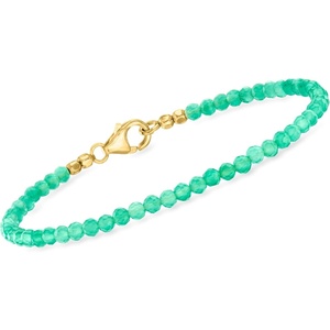 image:imageRossSimons Green and Blue Bead Bracelets in 18kt Gold Over Sterlinggreen