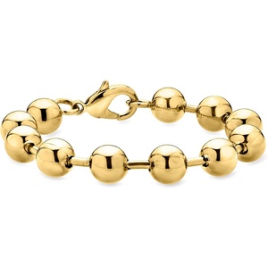 image:imageRossSimons Italian 10mm 14kt Yellow GoldPlated Bead Braceletno gemstone