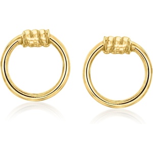 image:imageRossSimons Italian 14kt Yellow Gold Circle Earrings