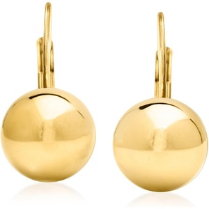 image:imageRossSimons Italian 18kt Gold Over Sterling Ball Drop Earrings