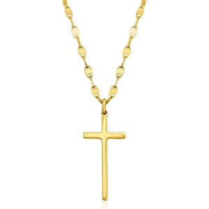 image:imageRossSimons Italian 18kt Gold Over Sterling Cross NecklaceNo Gemstone