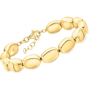 image:imageRossSimons Italian 18kt Gold Over Sterling Nugget Bracelet 7 inches