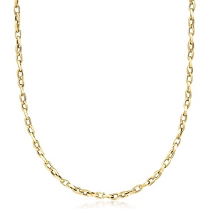 image:imageRossSimons Italian 18kt Yellow Gold Twisted CableLink NecklaceNo Gemstone