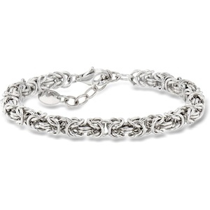 image:imageRossSimons Italian RhodiumPlated Byzantine Bracelet 7 inches