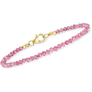 image:imageRossSimons Red and Pink Bead Bracelets in 18kt Gold Over Sterling