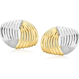 image:imageRossSimons Silver and 14kt GoldPlated Twisted Earrings