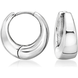 image:imageRossSimons Sterling SilverPlated Chunky Hoop Earrings