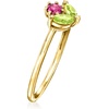 image:imagePure Collection by RossSimons 010 Carat Rhodolite Garnet and 17 ct tw Peridot Flower Ring in 14kt Yellow GoldPeridot