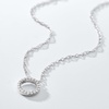 image:imagePure Collection by RossSimons 010 ct tw Diamond Eternity Circle Necklace in Sterling SilverDiamond