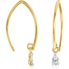image:imagePure Collection by RossSimons 010 ct tw PearShaped LabGrown Diamond Drop Earrings in 14kt Yellow Gold