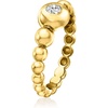 image:imagePure Collection by RossSimons 020 Carat BezelSet LabGrown Diamond Bubble Ring in 18kt Gold Over SterlingDiamond