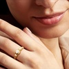 image:imagePure Collection by RossSimons 020 Carat BezelSet LabGrown Diamond Bubble Ring in 18kt Gold Over SterlingDiamond