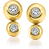 image:imagePure Collection by RossSimons 020 ct tw BezelSet LabGrown Diamond Drop Earrings in 18kt Gold Over Sterling