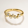 image:imagePure Collection by RossSimons 025 ct tw BezelSet LabGrown Diamond Zigzag Ring in 18kt Gold Over SterlingDiamond