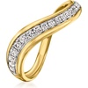 image:imagePure Collection by RossSimons 025 ct tw LabGrown Diamond Wavy Ring in 18kt Gold Over SterlingDiamond