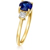 image:imagePure Collection by RossSimons 100 Carat LabGrown Sapphire and 10 Carat LabGrown Diamond Ring in 18kt Gold Over SterlingCreated Sapphire