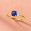 image:imagePure Collection by RossSimons 100 Carat LabGrown Sapphire and 10 Carat LabGrown Diamond Ring in 18kt Gold Over SterlingCreated Sapphire