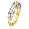 image:imagePure Collection by RossSimons 18kt Gold Over Sterling and Sterling Silver Crisscross RingNo Gemstone