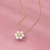 image:imagePure Collection by RossSimons 335mm Cultured Pearl Flower Necklace in 14kt Yellow Gold160 Inches