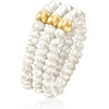 image:imagePure Collection by RossSimons 34mm Cultured Pearl Jewelry Set 3 Stretch Rings With 14kt Yellow Gold