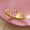 image:imagePure Collection by RossSimons 3mm 14kt Yellow Gold Bead Stretch Ring With Heart CharmNo Gemstone