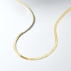image:imagePure Collection by RossSimons 3mm 14kt Yellow Gold Herringbone NecklaceNo Gemstone