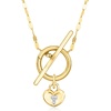 image:imagePure Collection by RossSimons Diamond Heart Lock Charm in 14kt Yellow Gold
